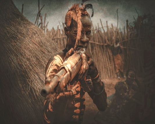 Tribal Hunter Portrait