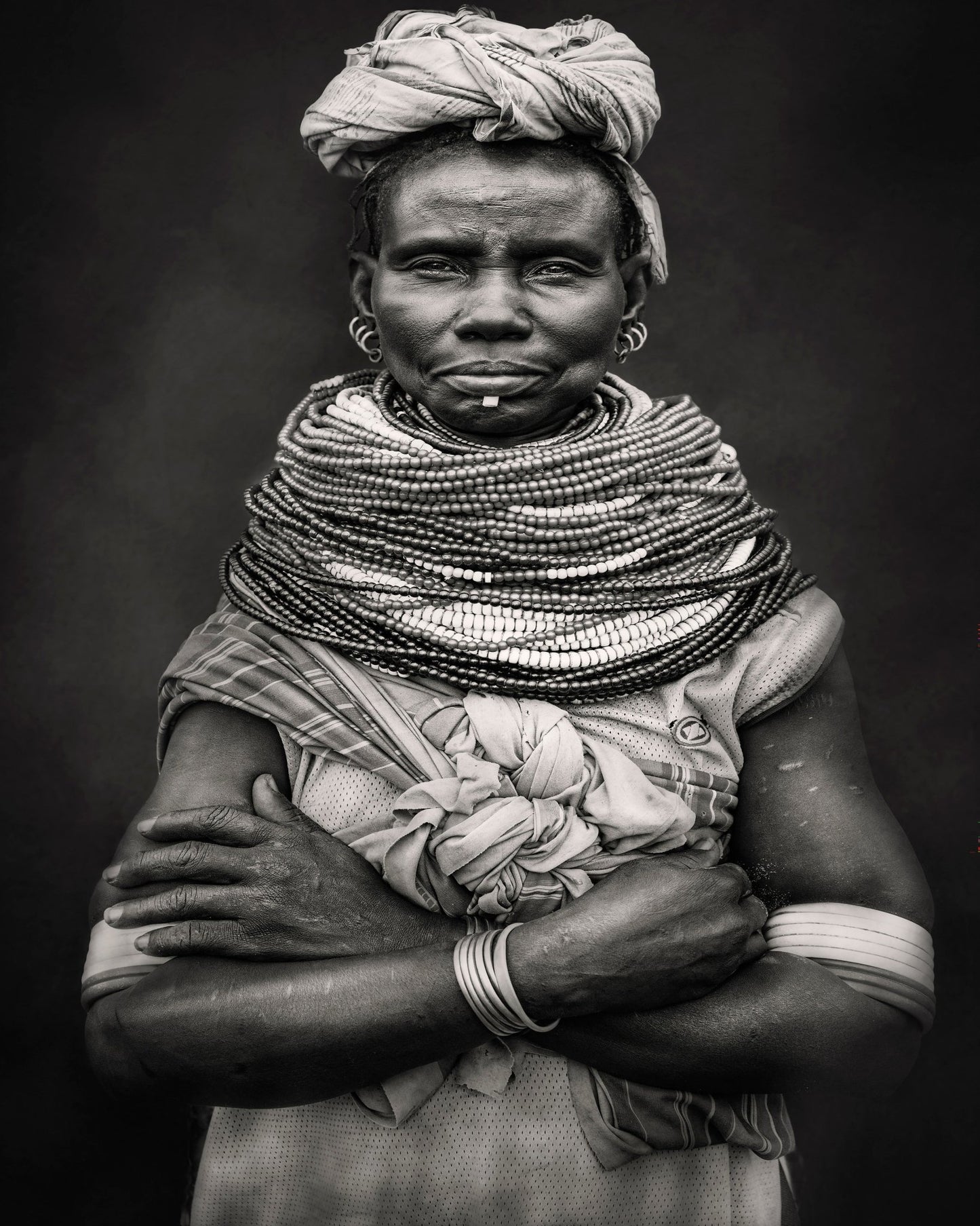 Tribal Beaded Portrait