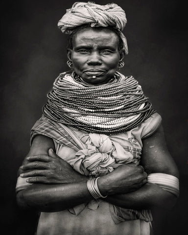 Tribal Beaded Portrait