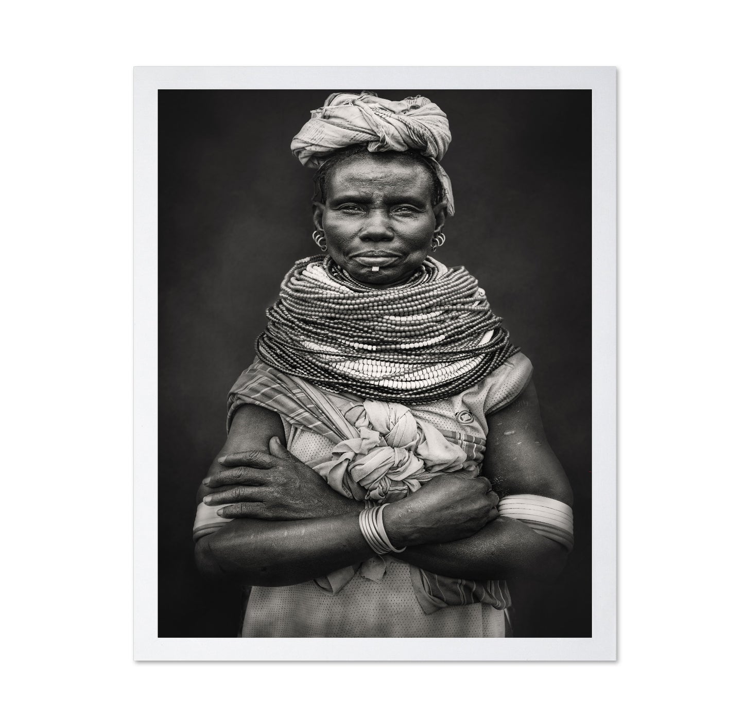 Tribal Beaded Portrait