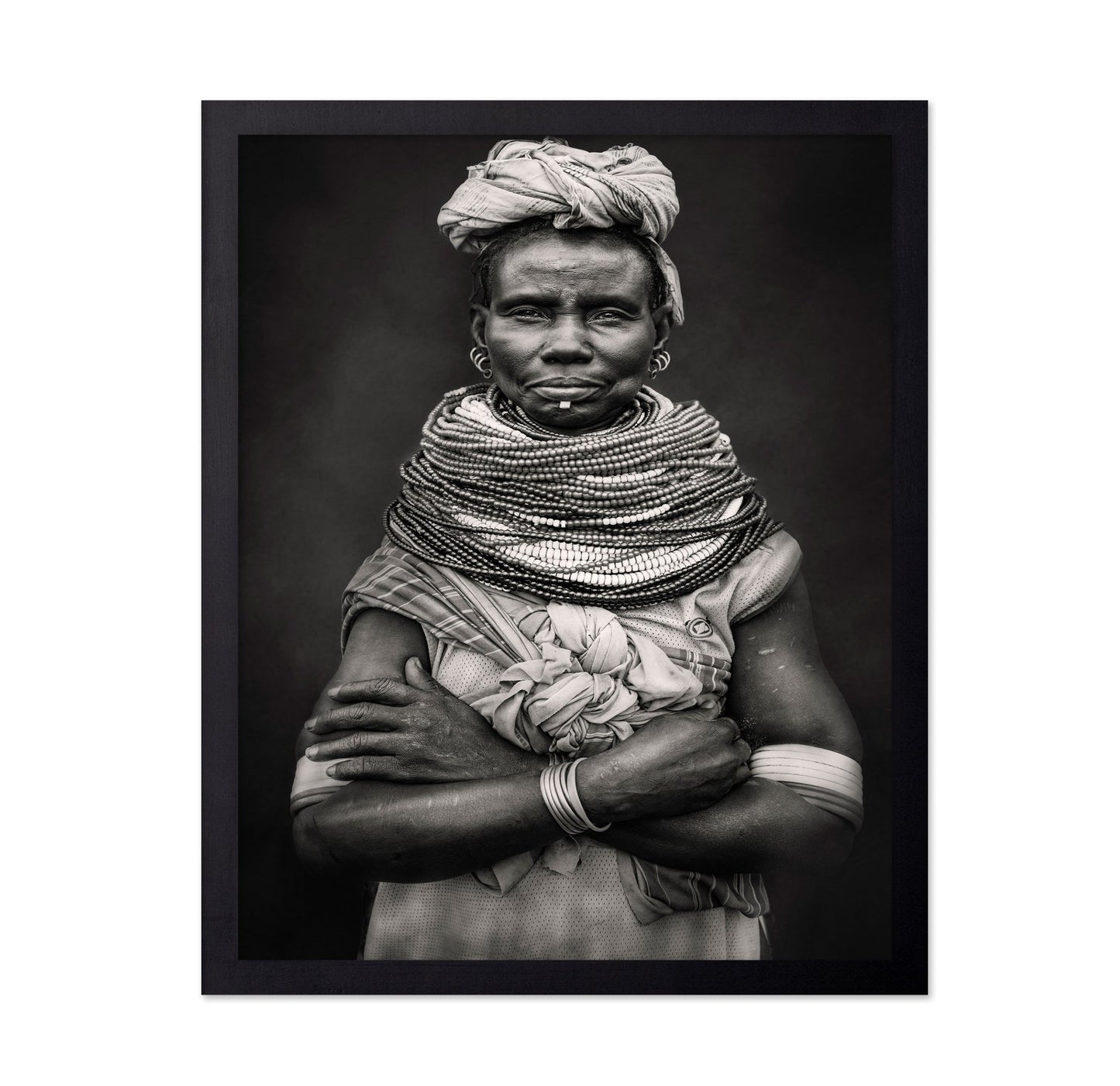 Tribal Beaded Portrait