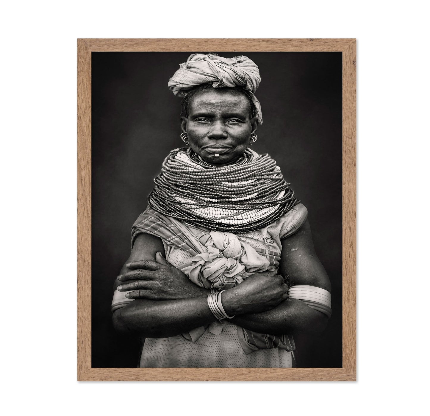 Tribal Beaded Portrait