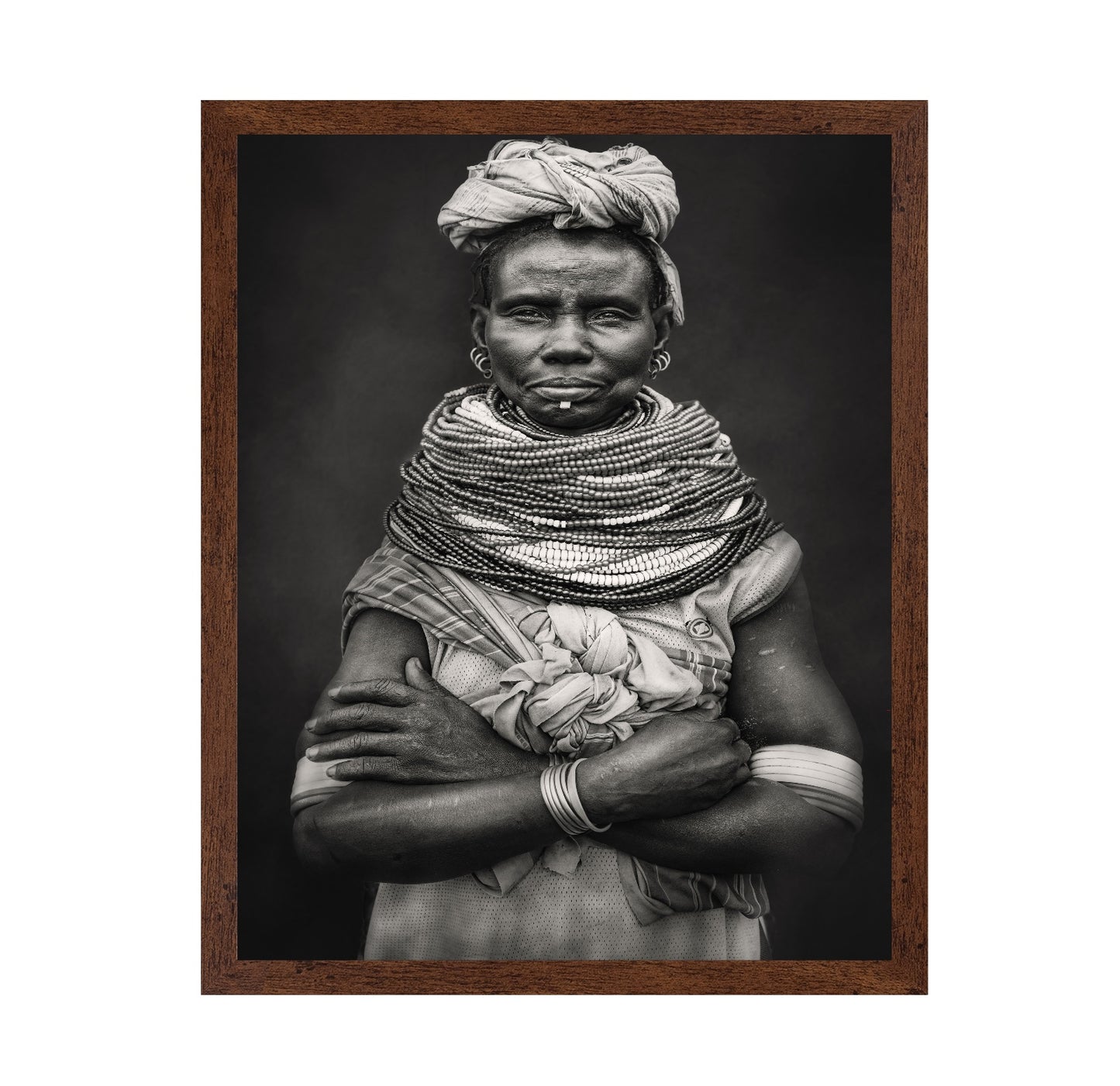 Tribal Beaded Portrait