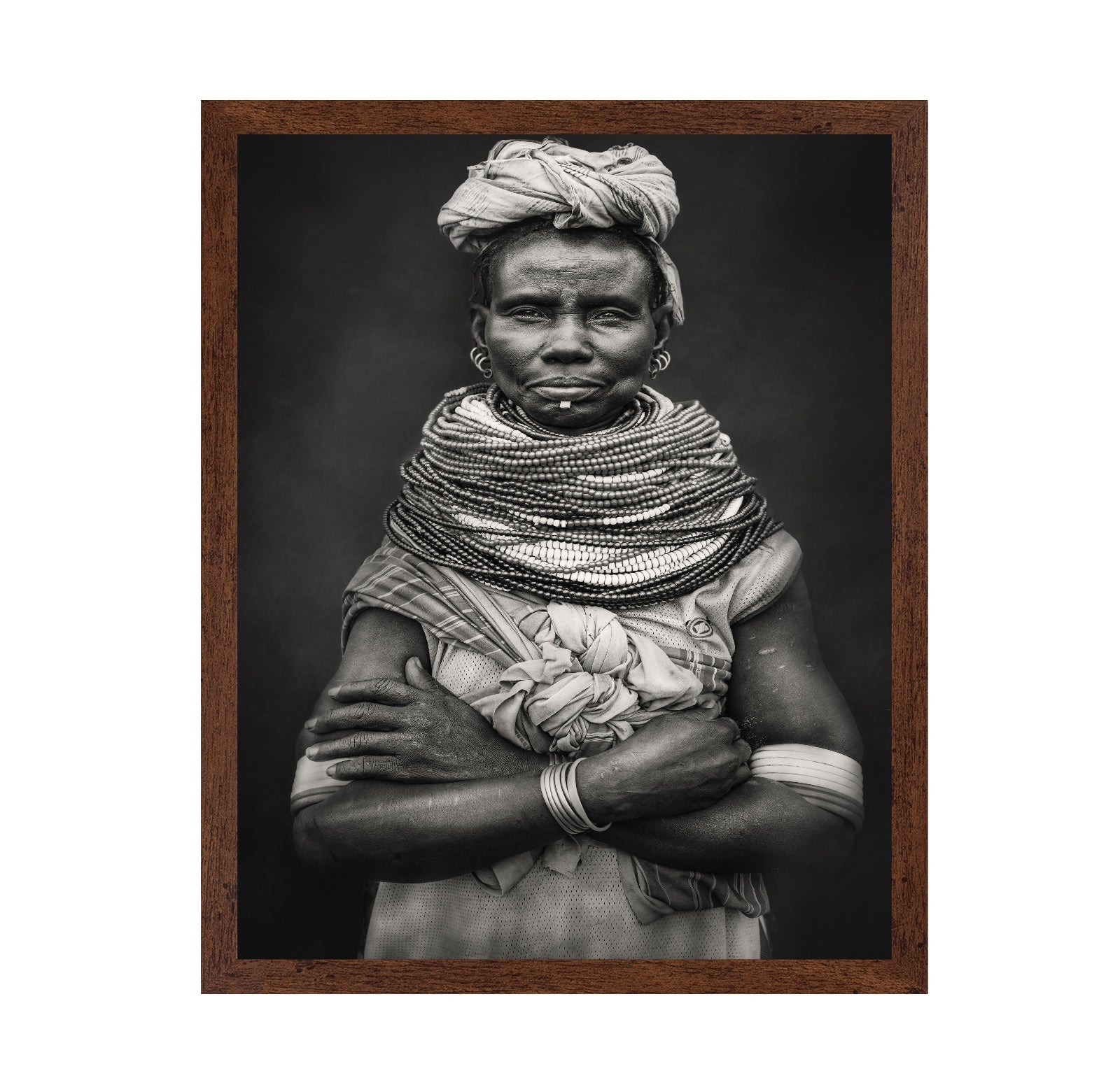Tribal Beaded Portrait