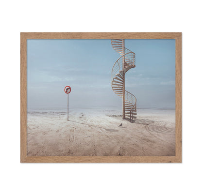 Stairway In Empty Desert