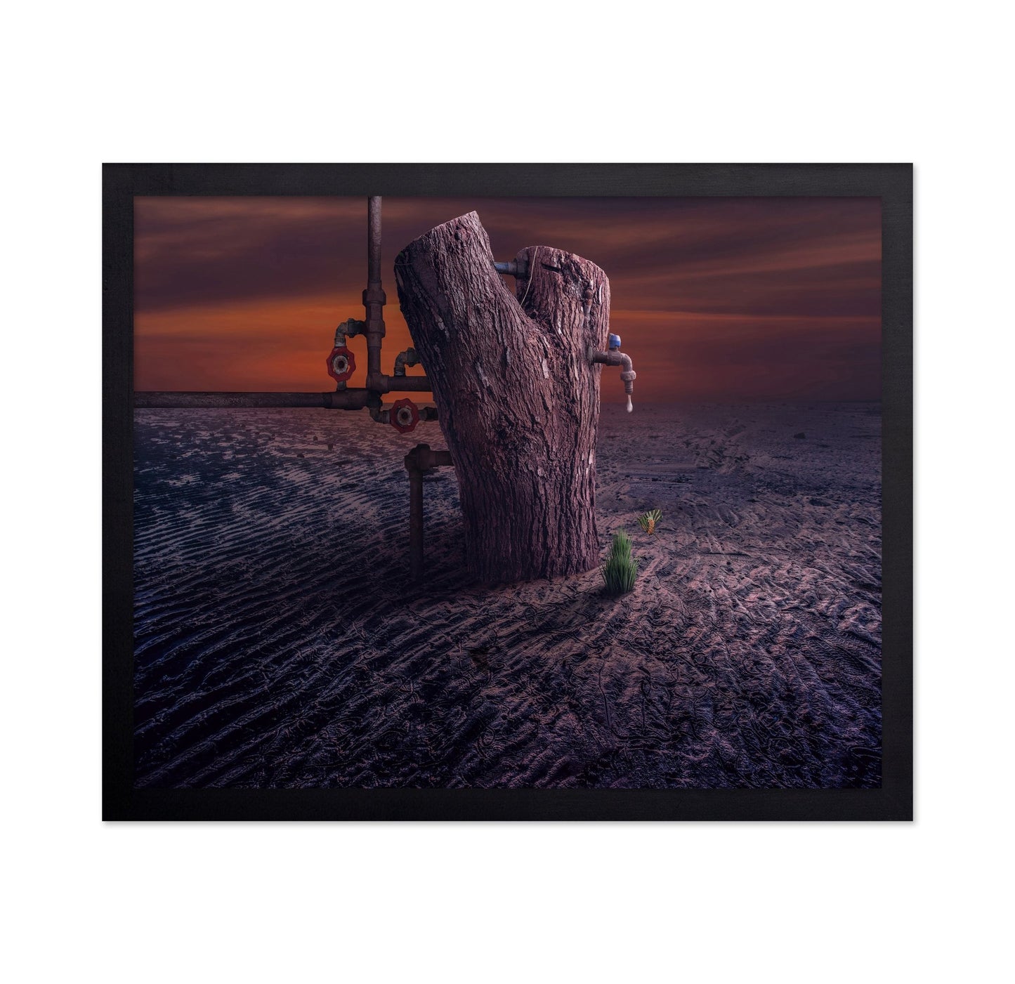 Tree Faucet Surreal Print