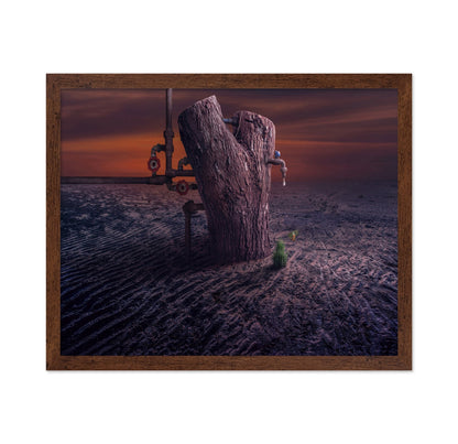 Tree Faucet Surreal Print