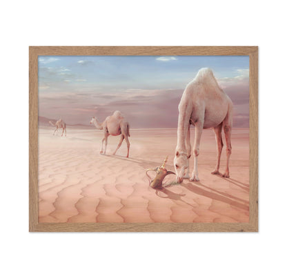 Desert Camels Scene