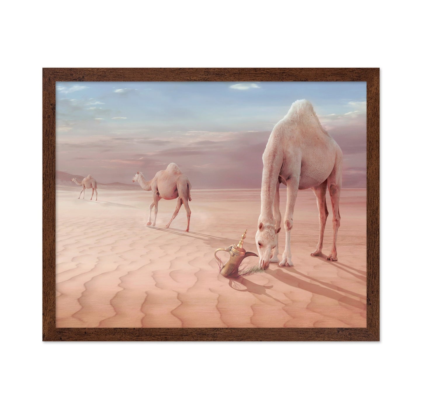Desert Camels Scene