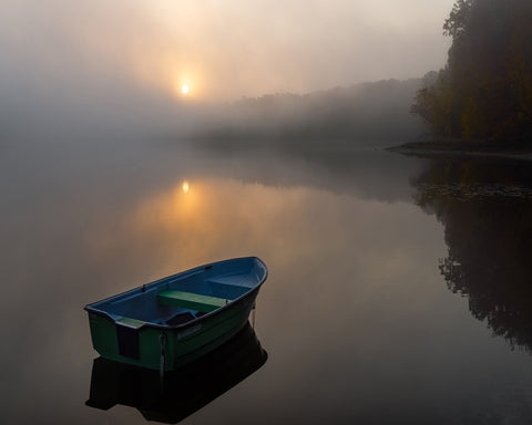 Misty Lake Boat