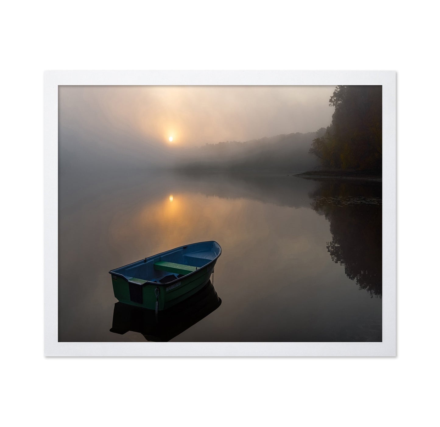 Misty Lake Boat