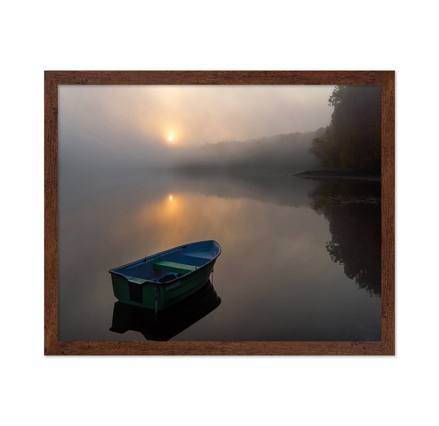 Misty Lake Boat