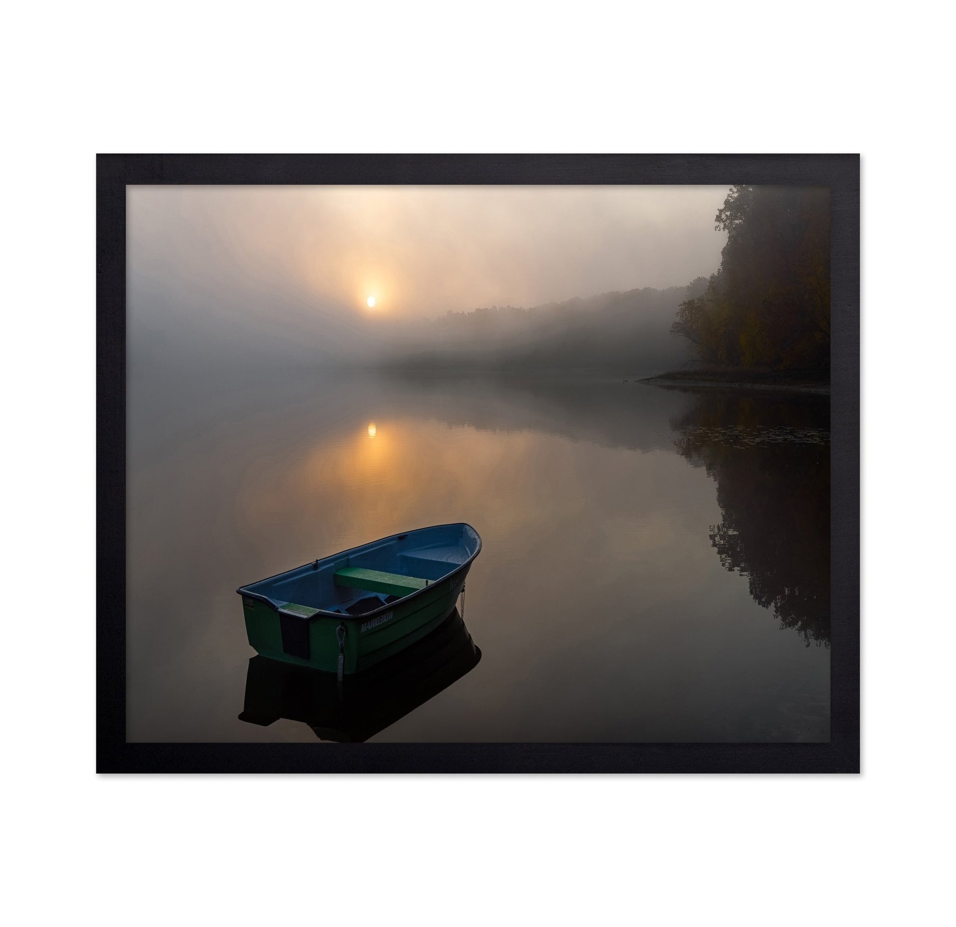 Misty Lake Boat