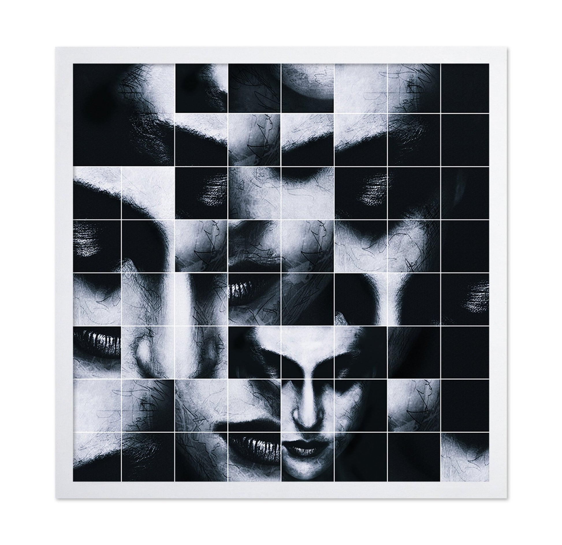 Fragmented Shadow Face