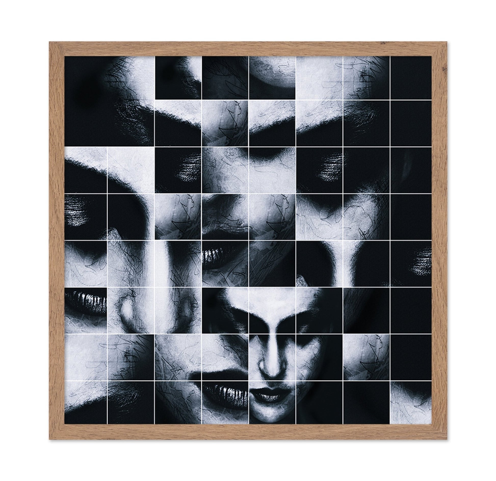 Fragmented Shadow Face