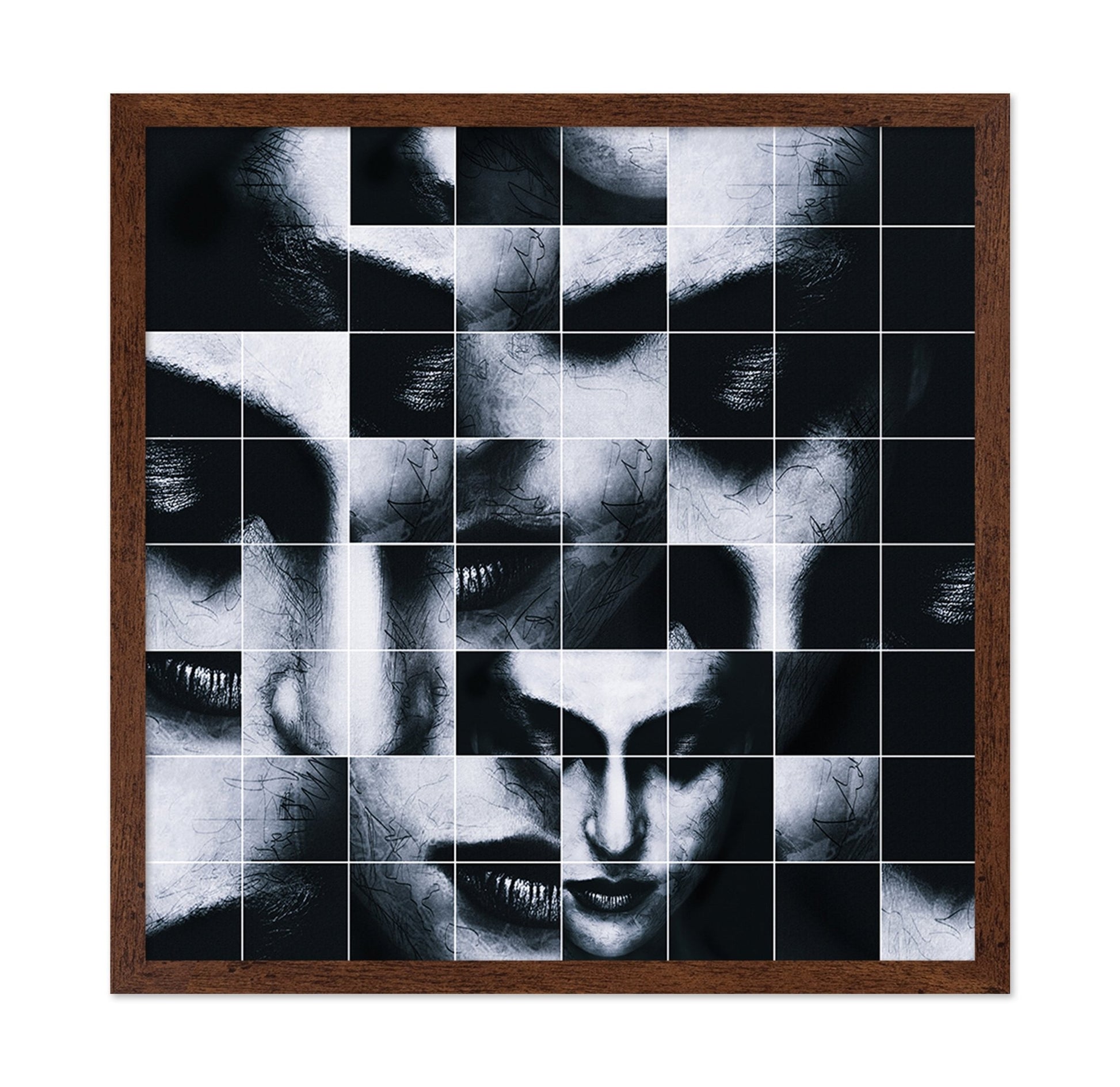 Fragmented Shadow Face