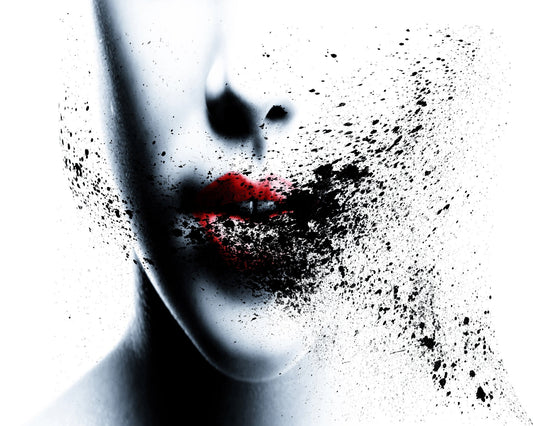 Shattered Red Lips
