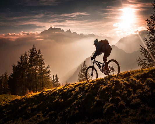 Golden Trail Cyclist