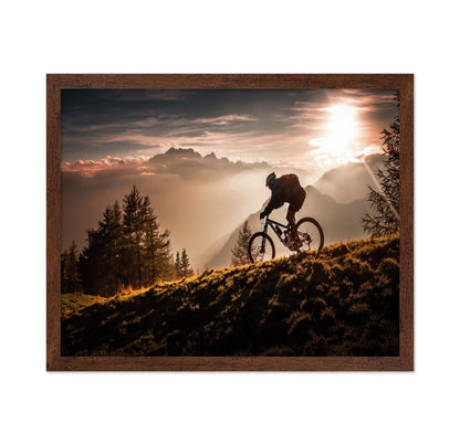Golden Trail Cyclist
