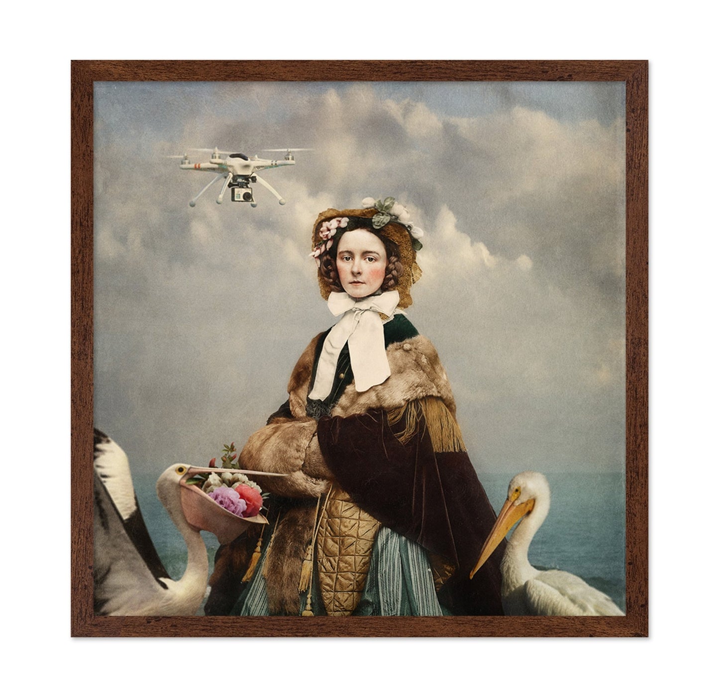 Vintage Lady With Drone