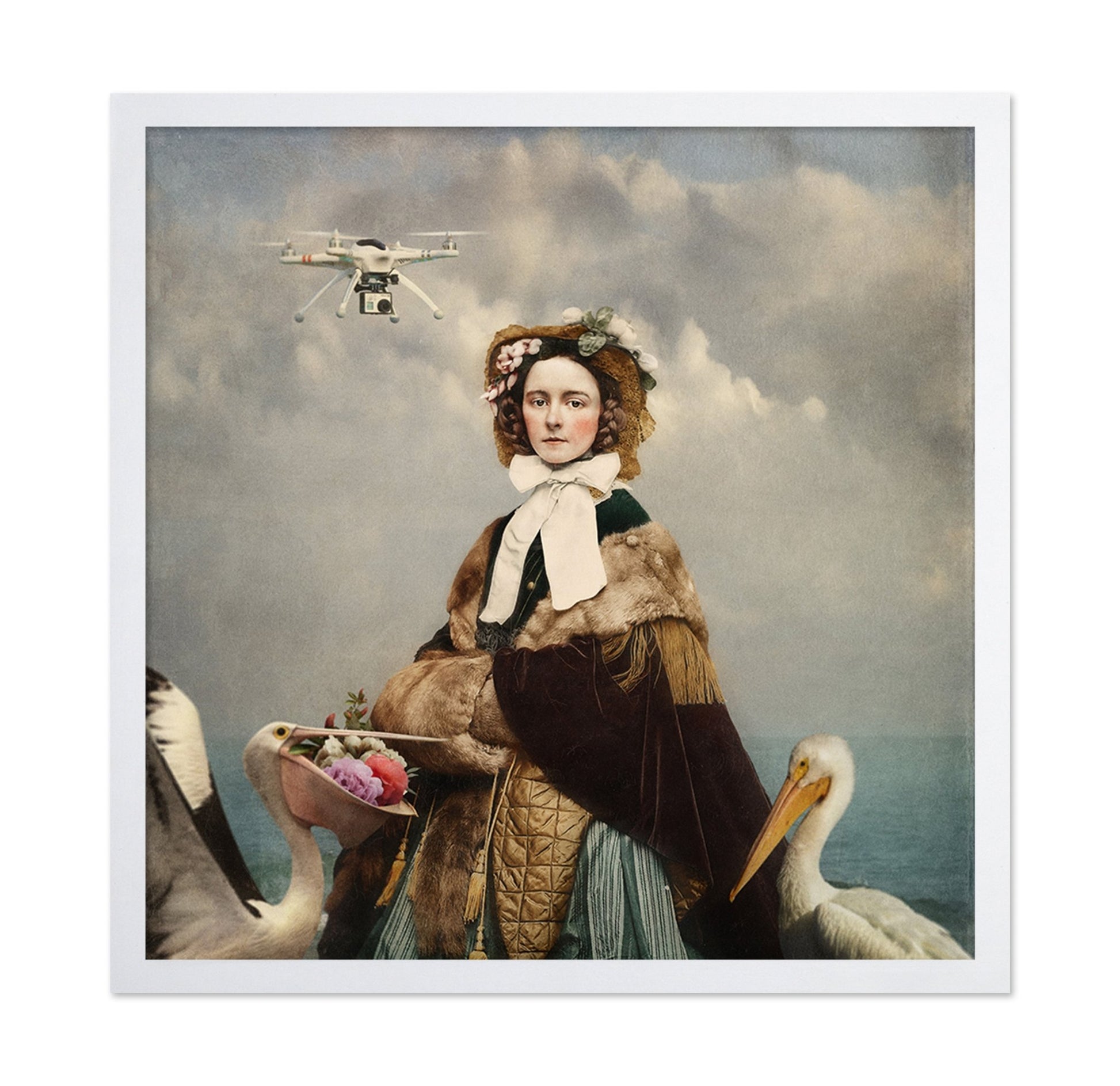 Vintage Lady With Drone