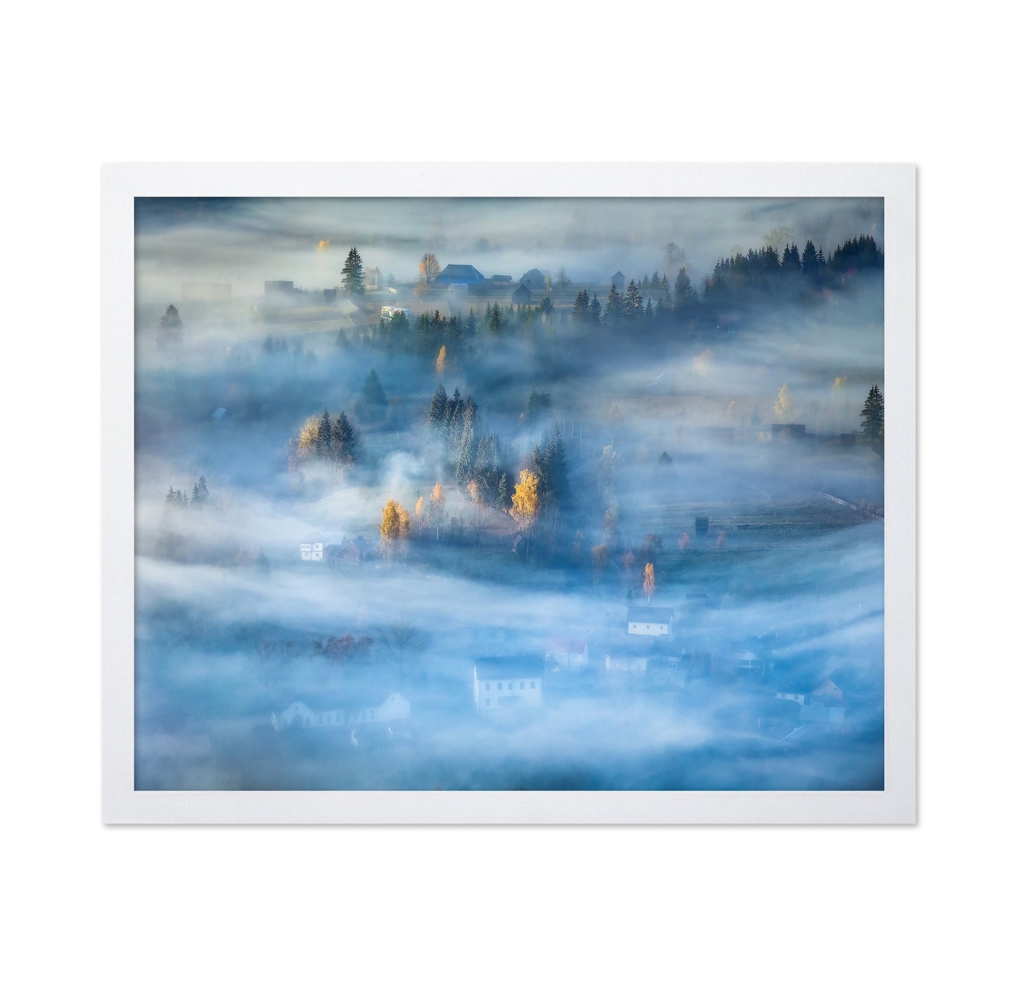 Misty Village Morning No2