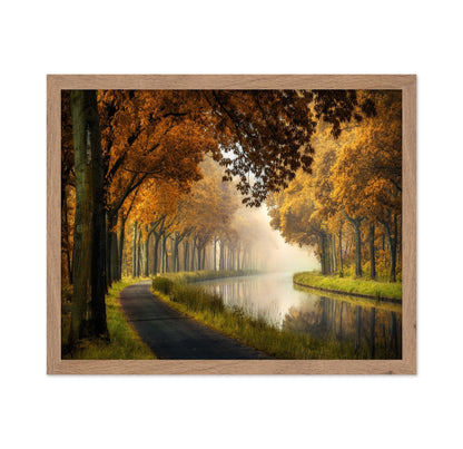 Autumn Canal Path