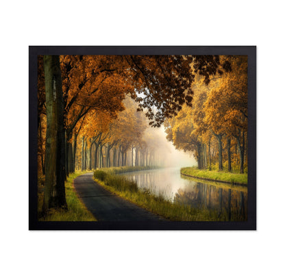 Autumn Canal Path