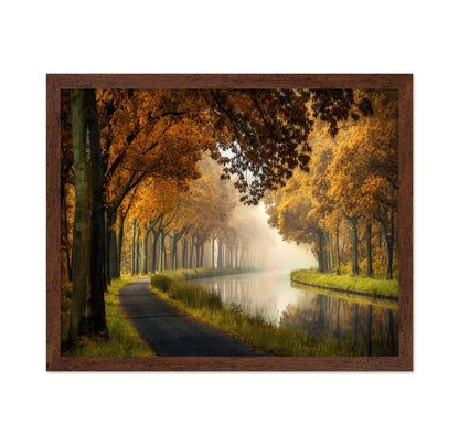 Autumn Canal Path