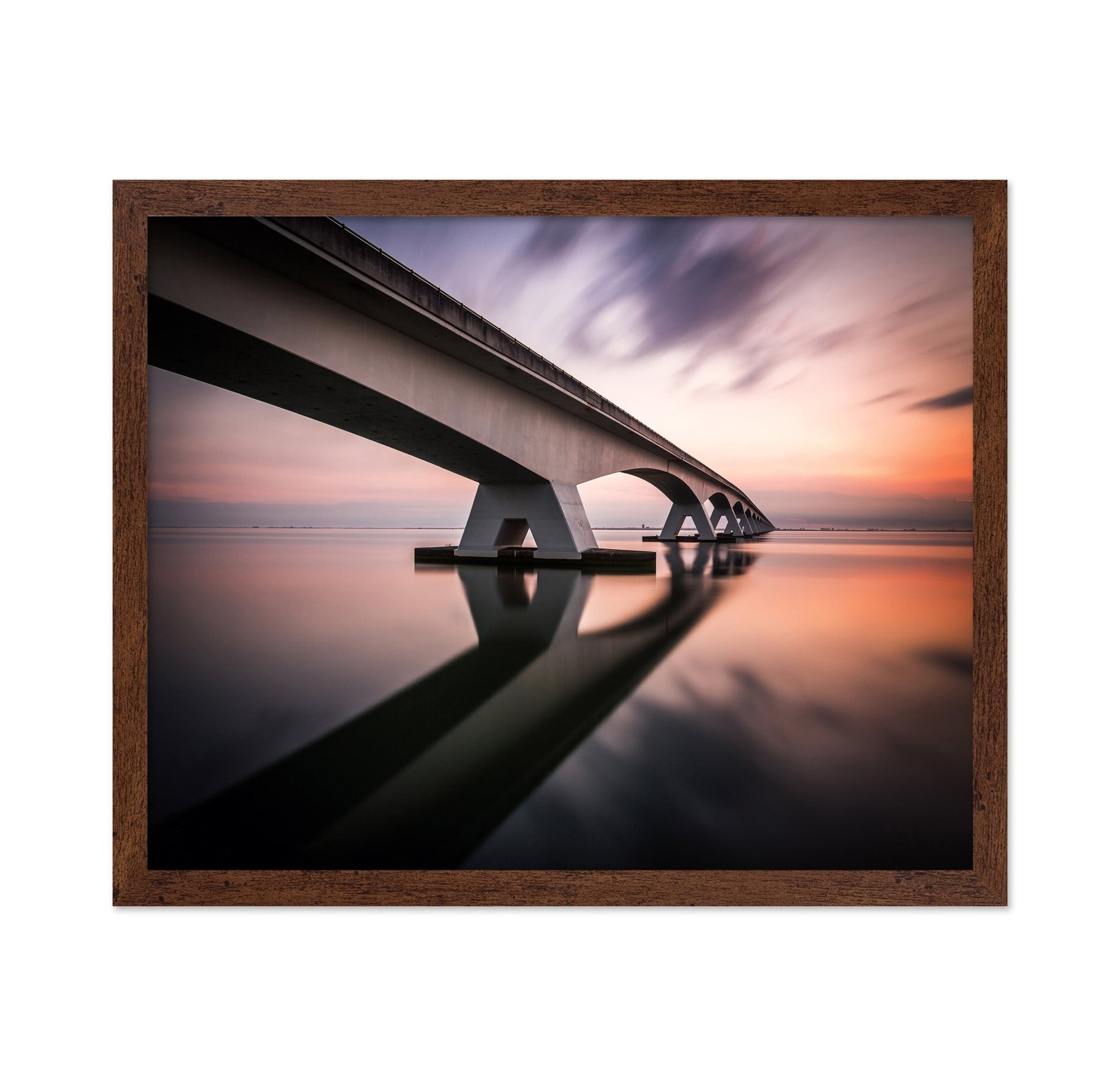 Minimalist Bridge Reflection