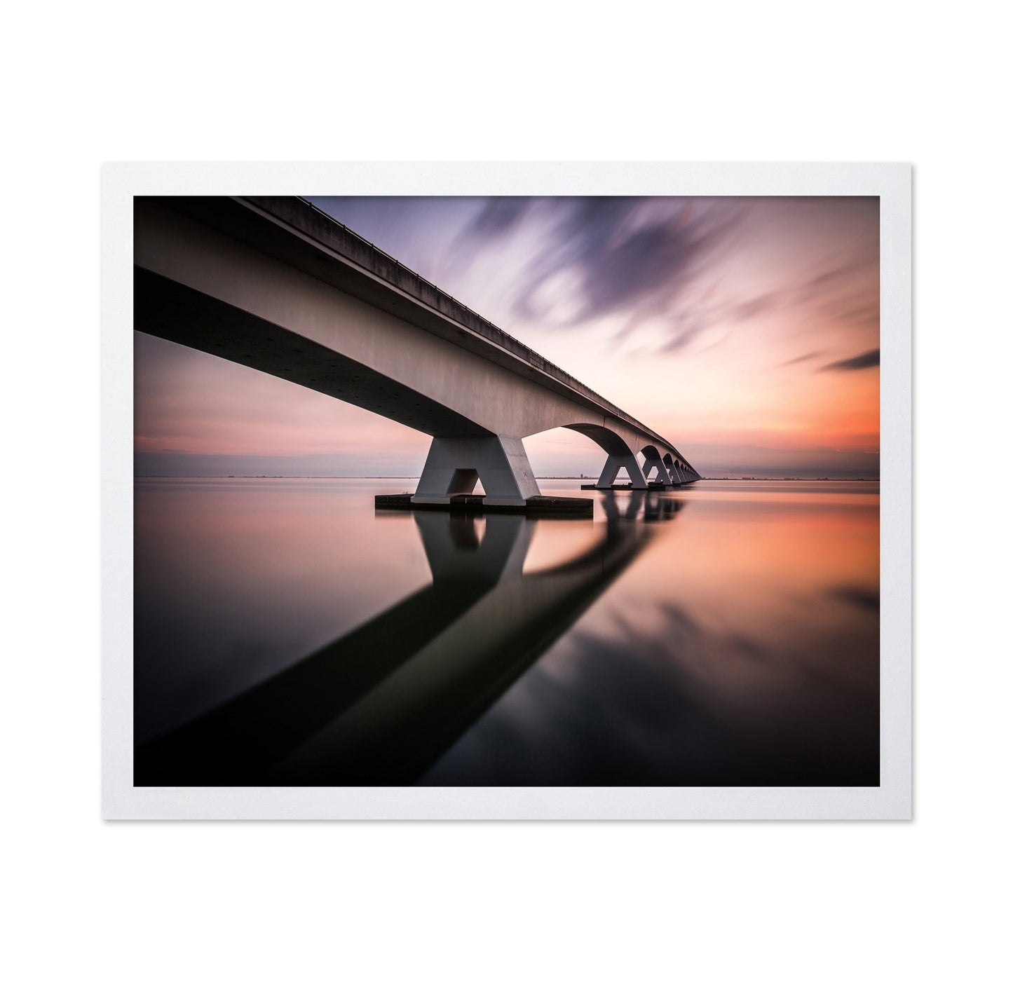 Minimalist Bridge Reflection