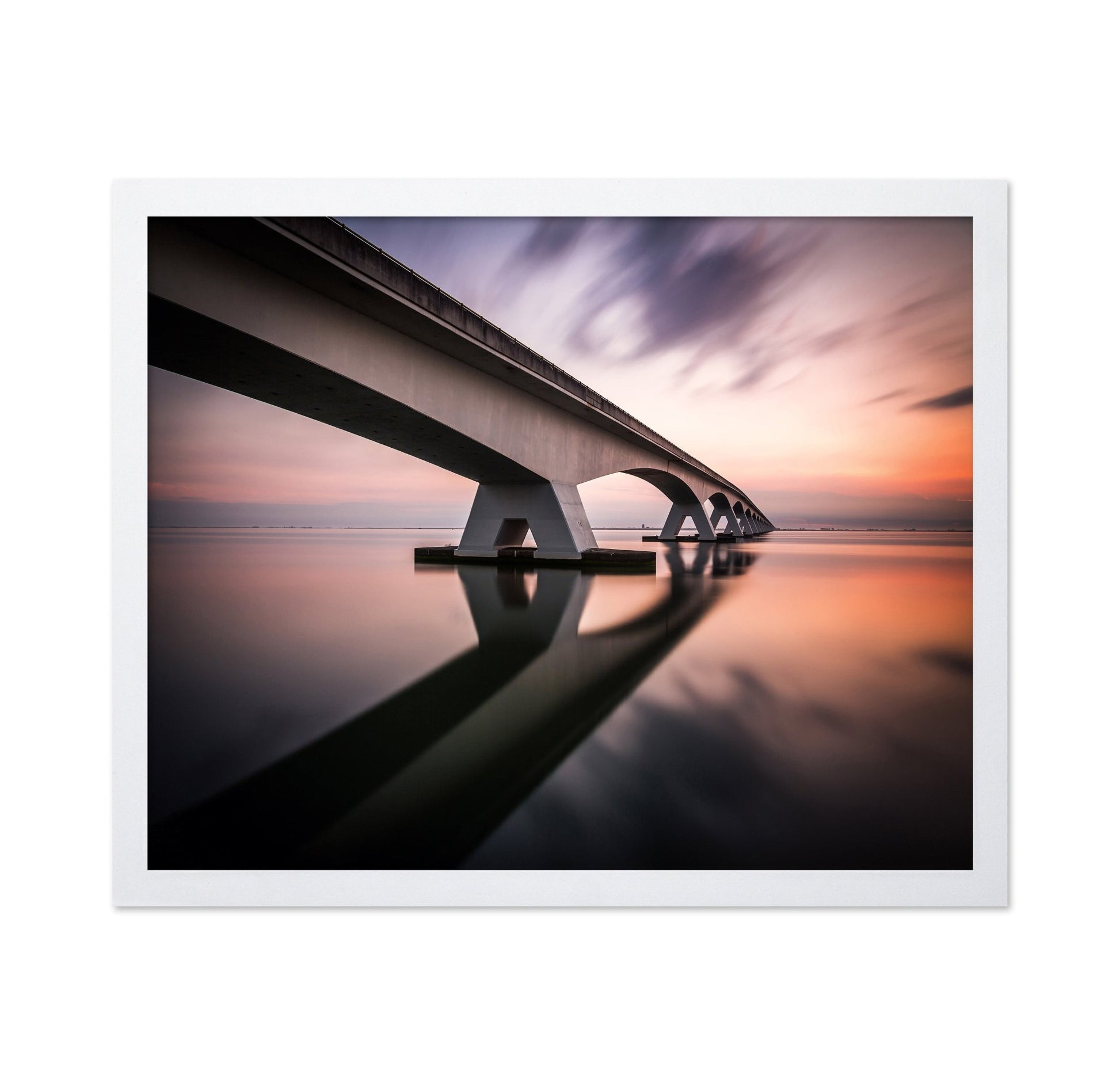 Minimalist Bridge Reflection