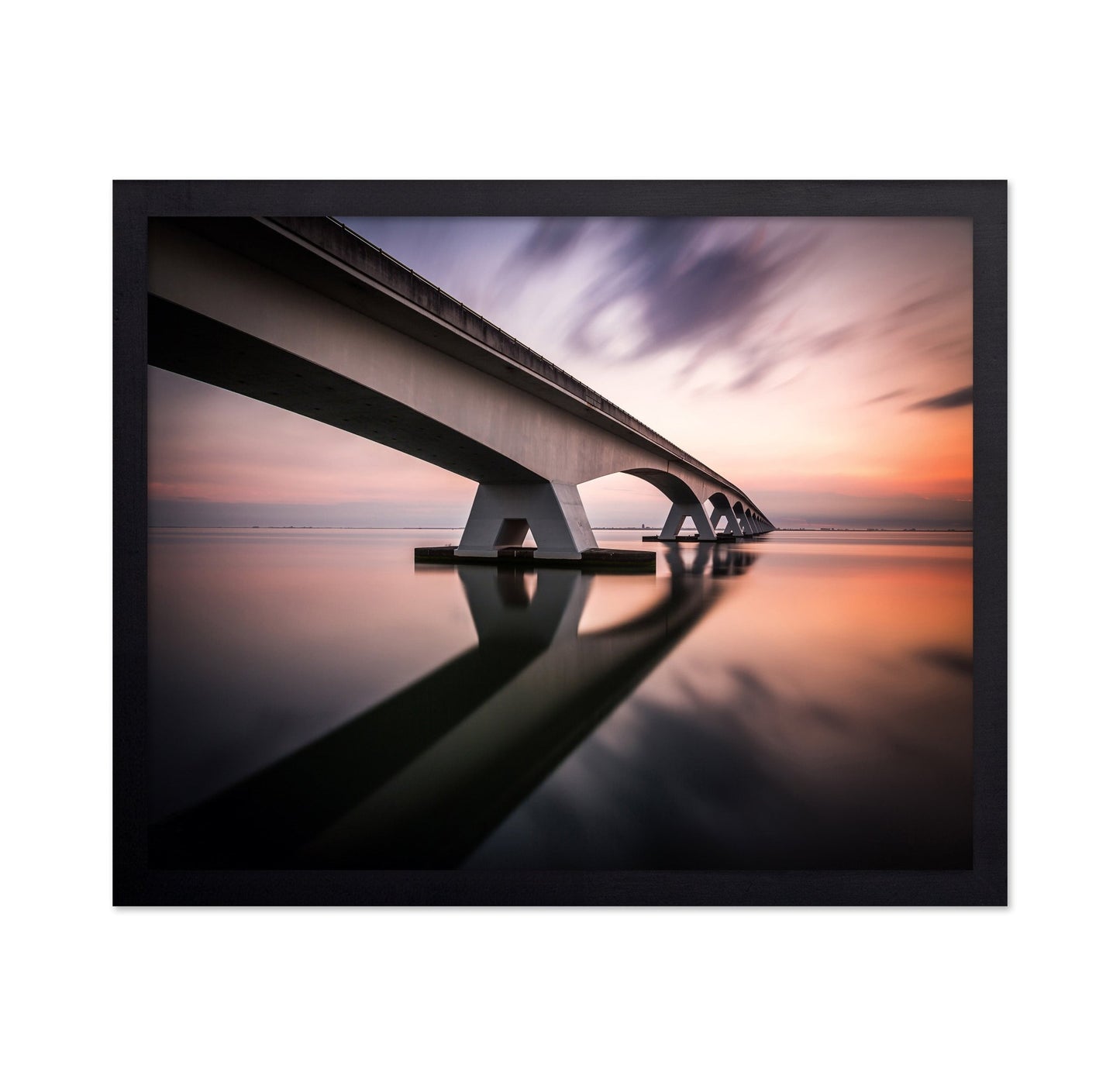 Minimalist Bridge Reflection