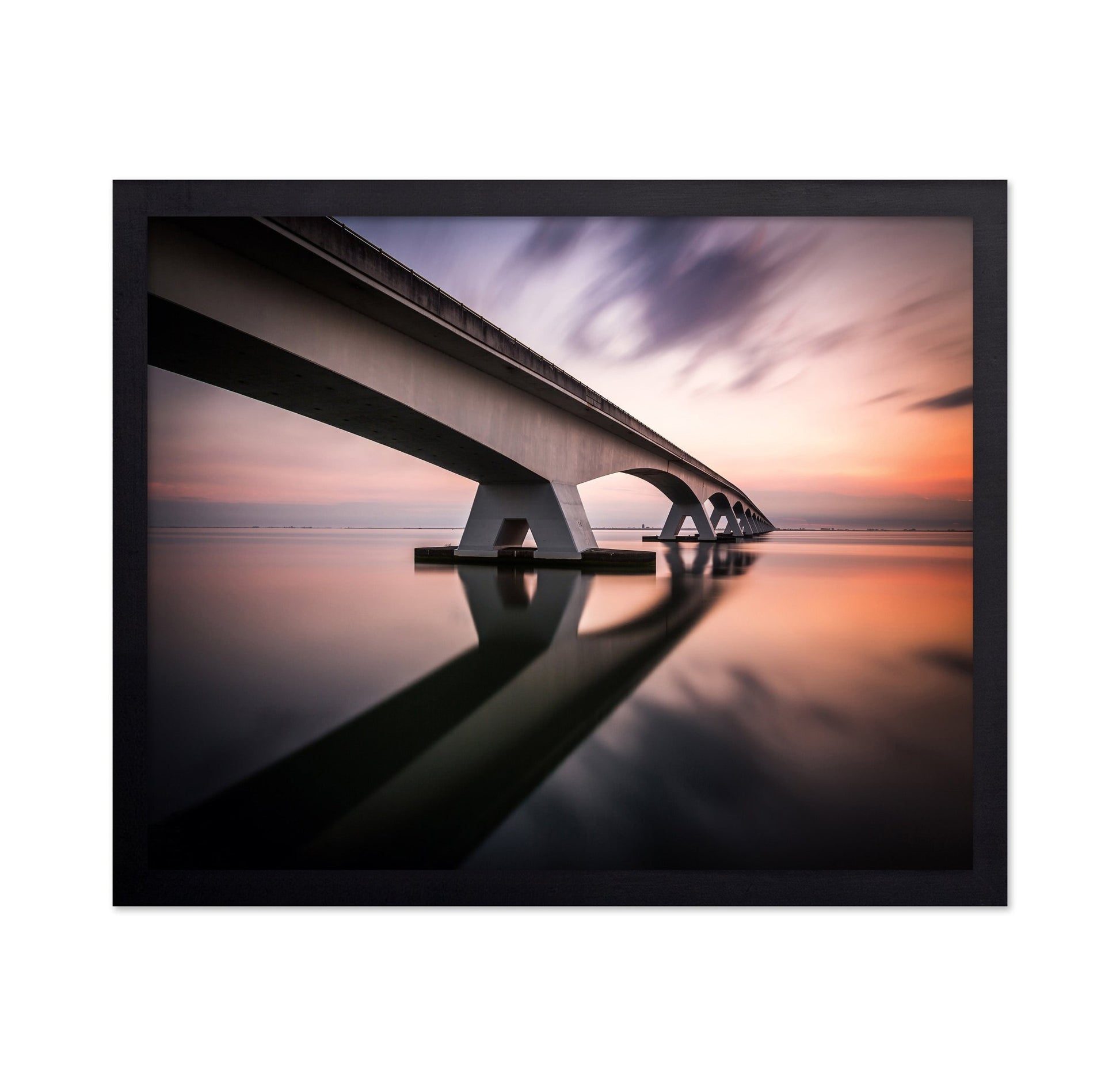 Minimalist Bridge Reflection