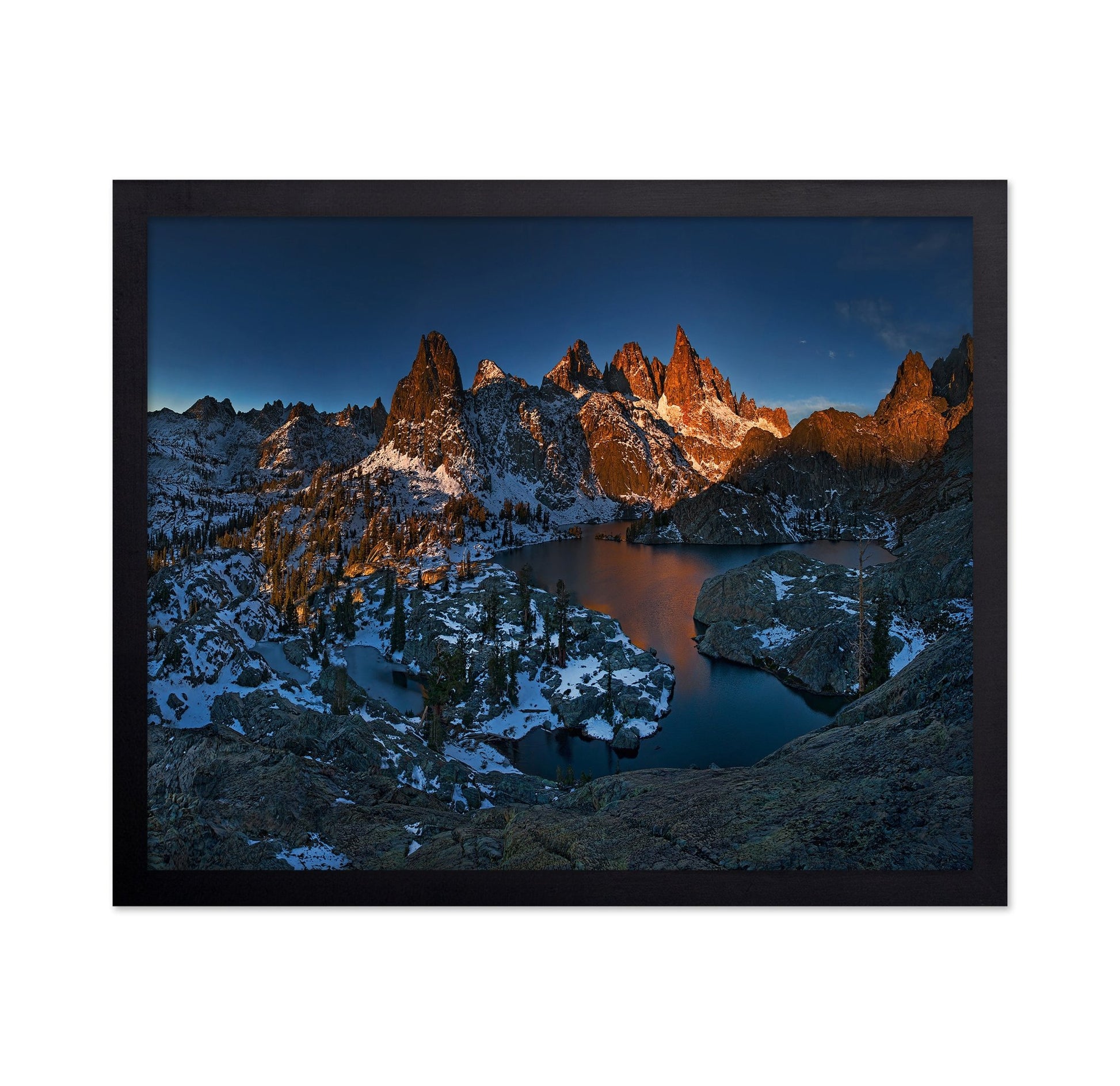 Alpine Peaks Lake Glow