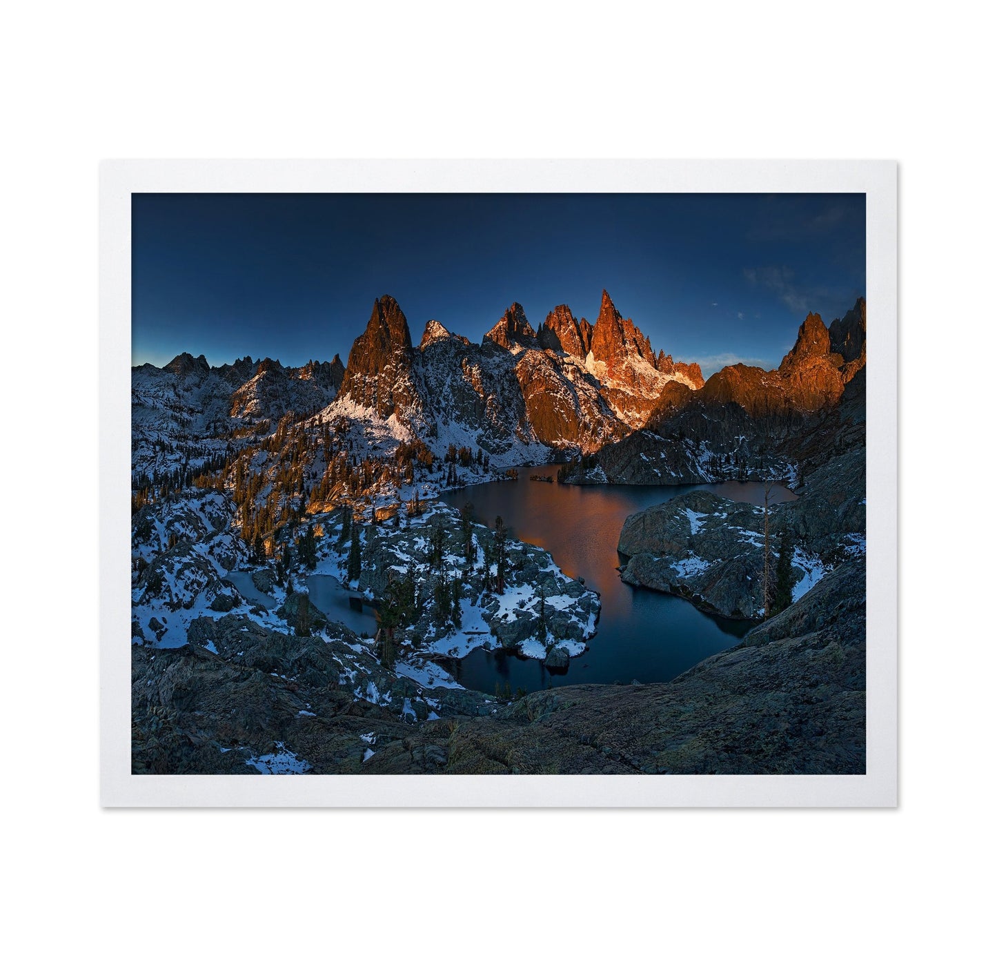 Alpine Peaks Lake Glow