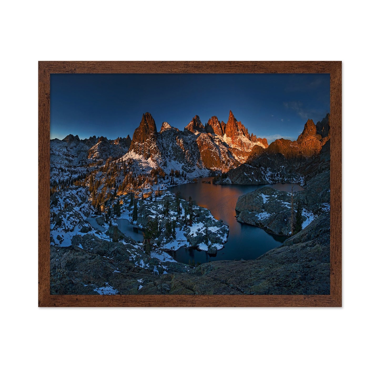 Alpine Peaks Lake Glow