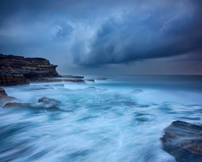 Misty Coastal Storm