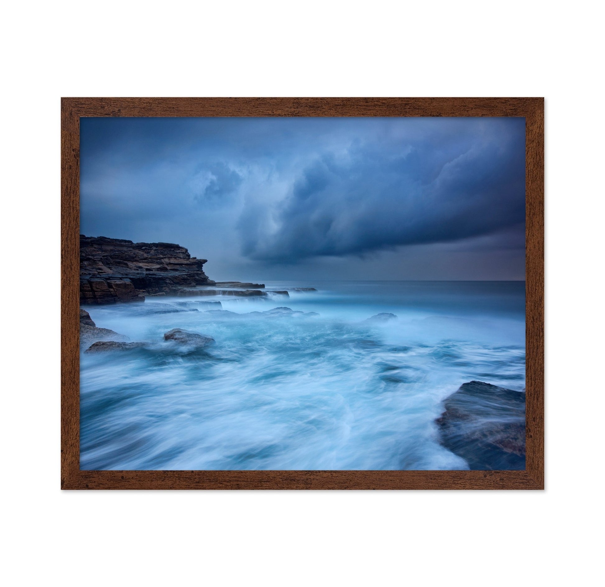 Misty Coastal Storm