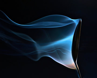 Blue Smoke Abstract Photo