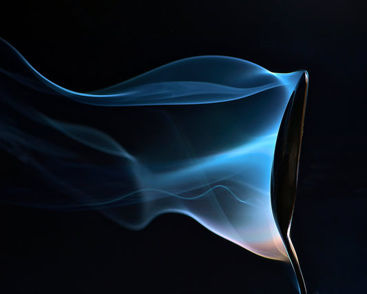 Blue Smoke Abstract Photo