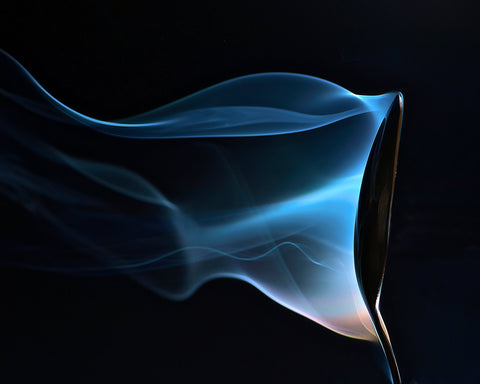 Blue Smoke Abstract Photo