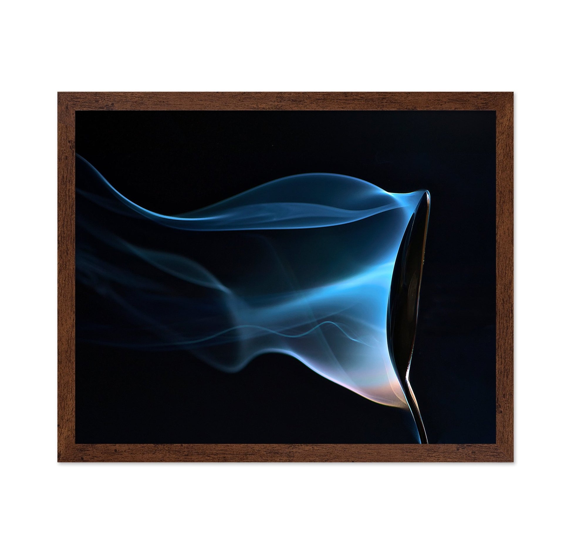 Blue Smoke Abstract Photo
