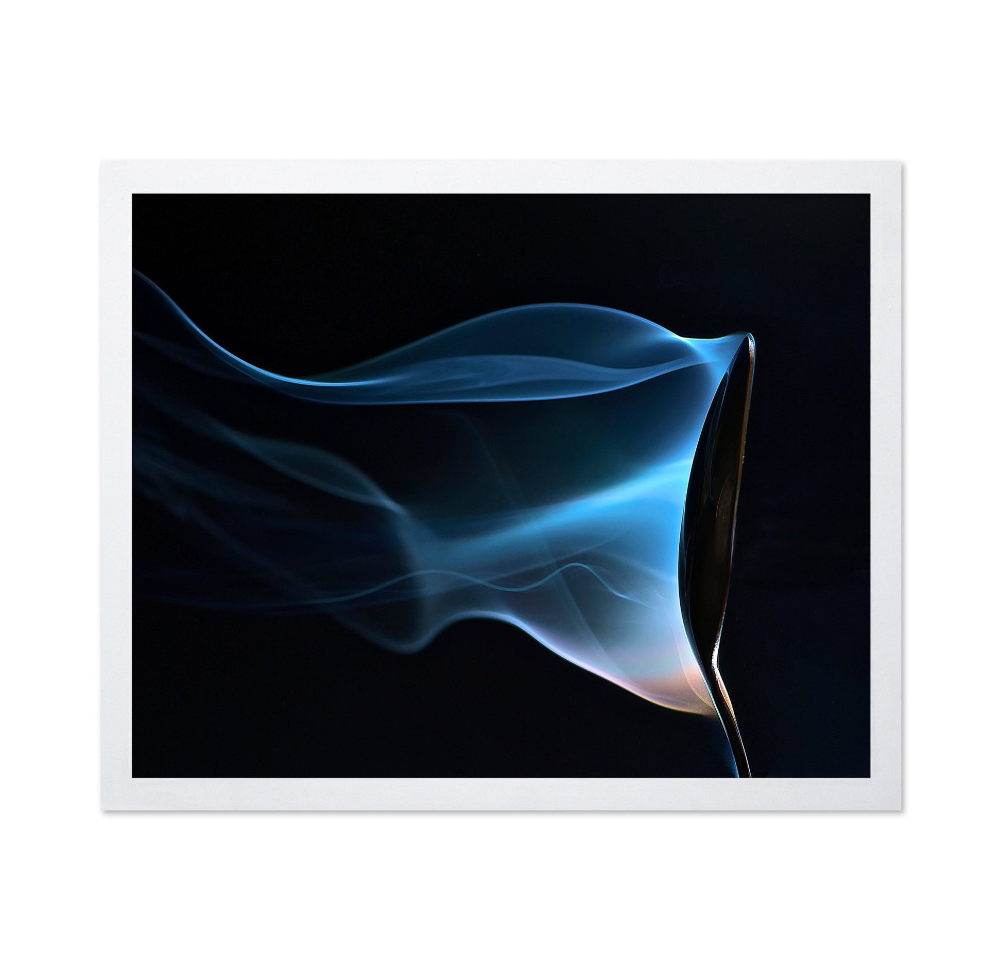 Blue Smoke Abstract Photo