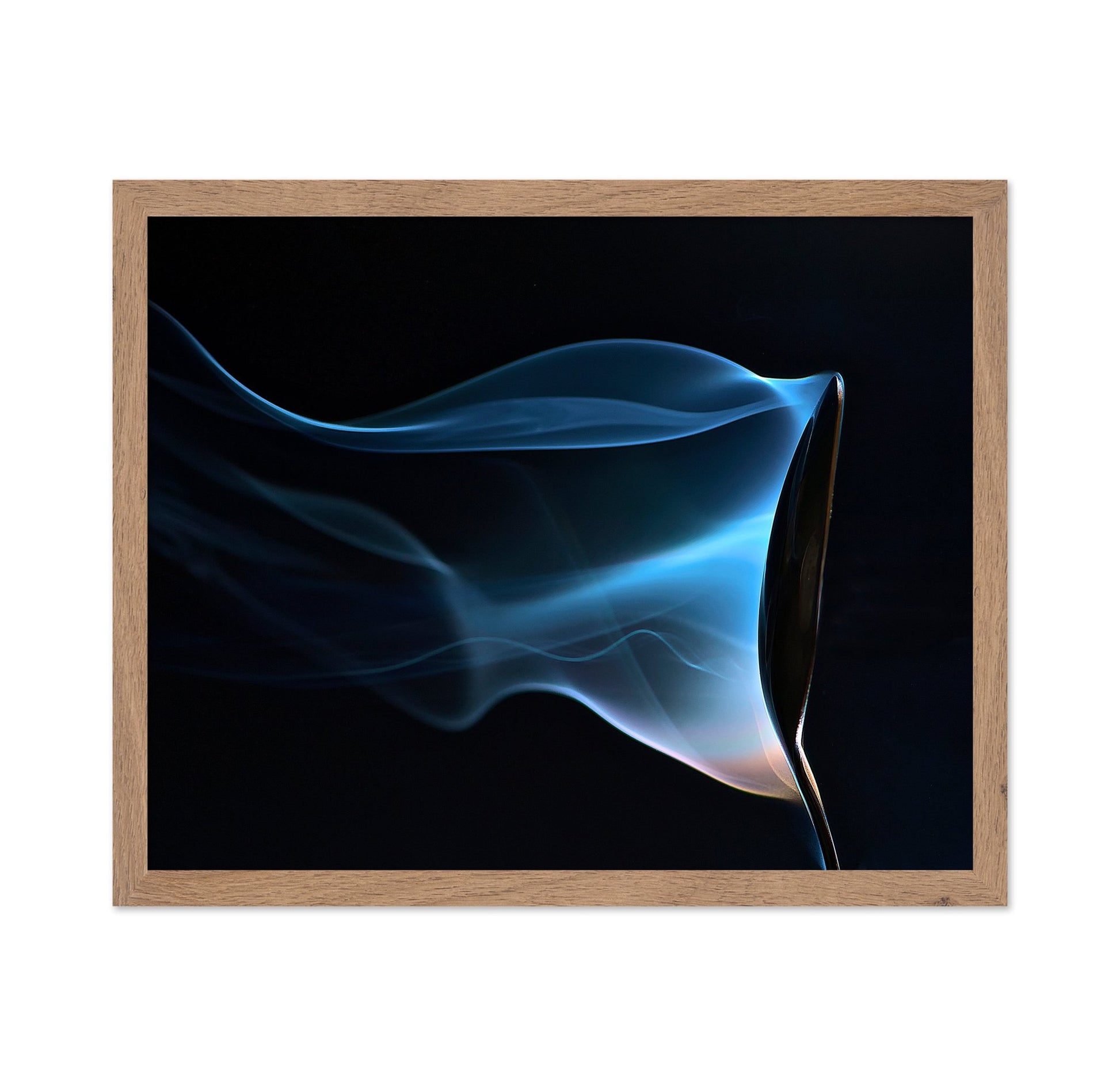 Blue Smoke Abstract Photo