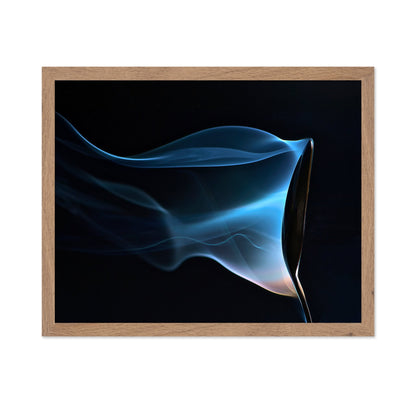Blue Smoke Abstract Photo