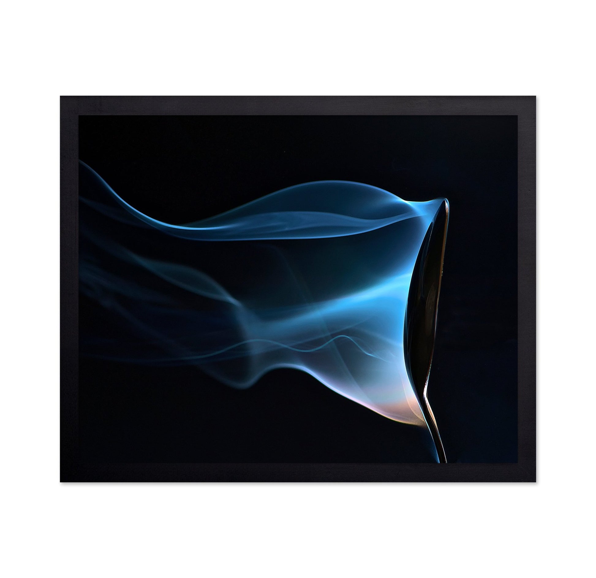 Blue Smoke Abstract Photo