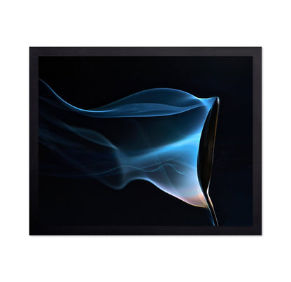 Blue Smoke Abstract Photo