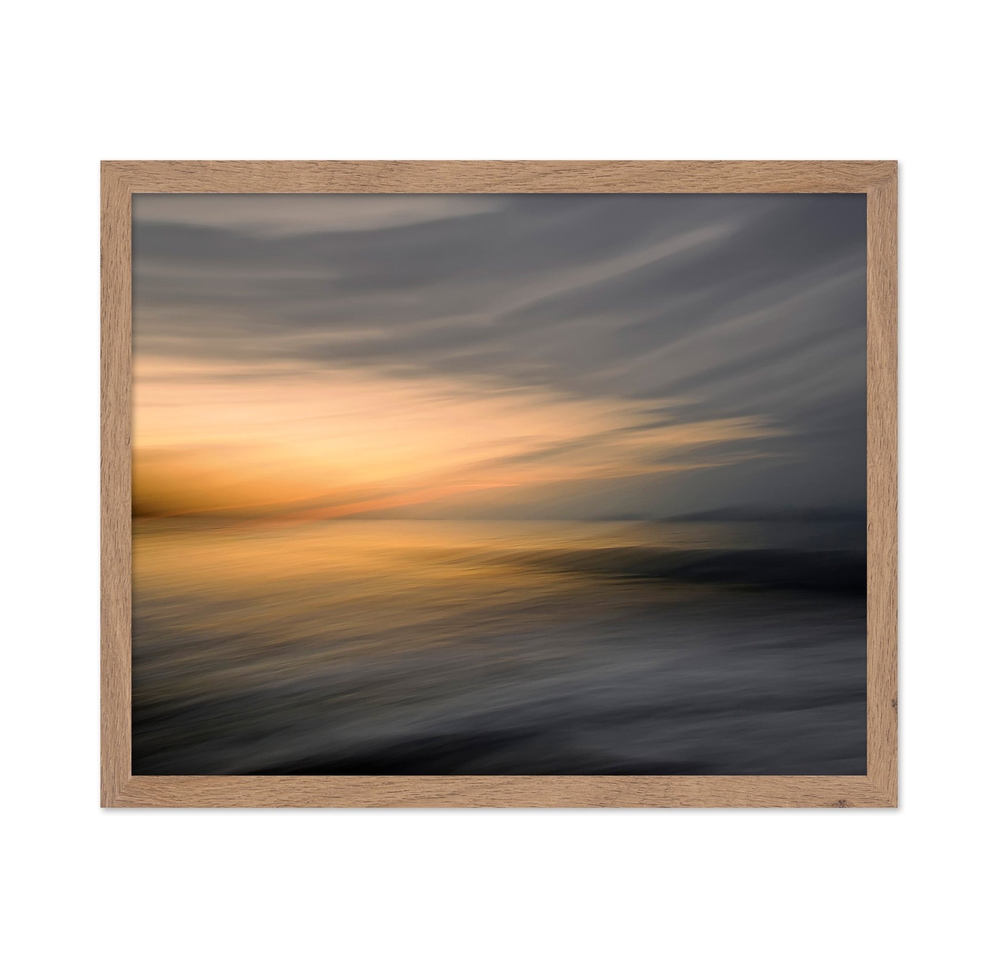 Blurred Ocean Sunset
