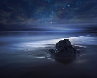 Moonlit Shore Rock
